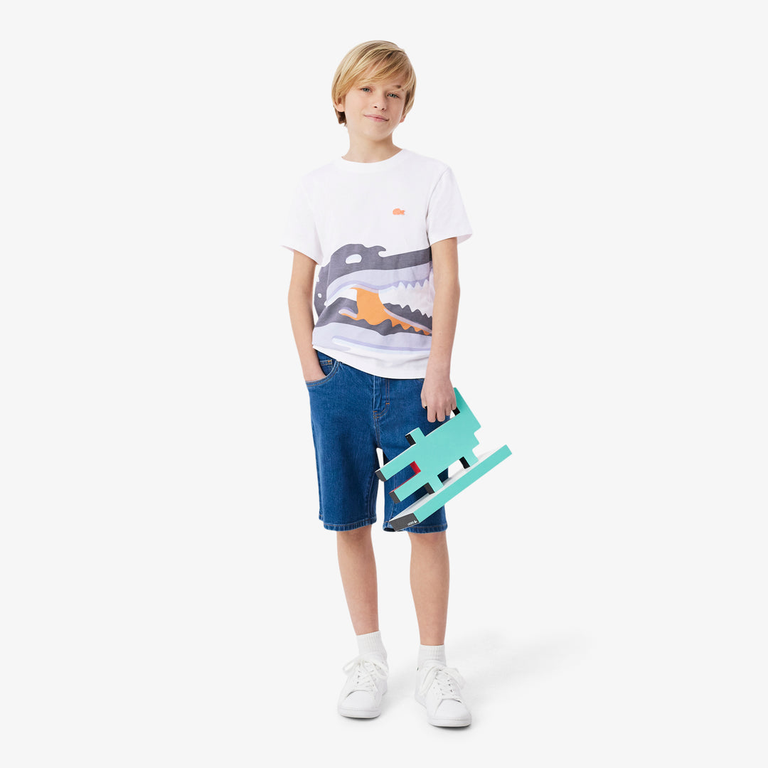 Croc Print Cotton T-shirt - TJ6920