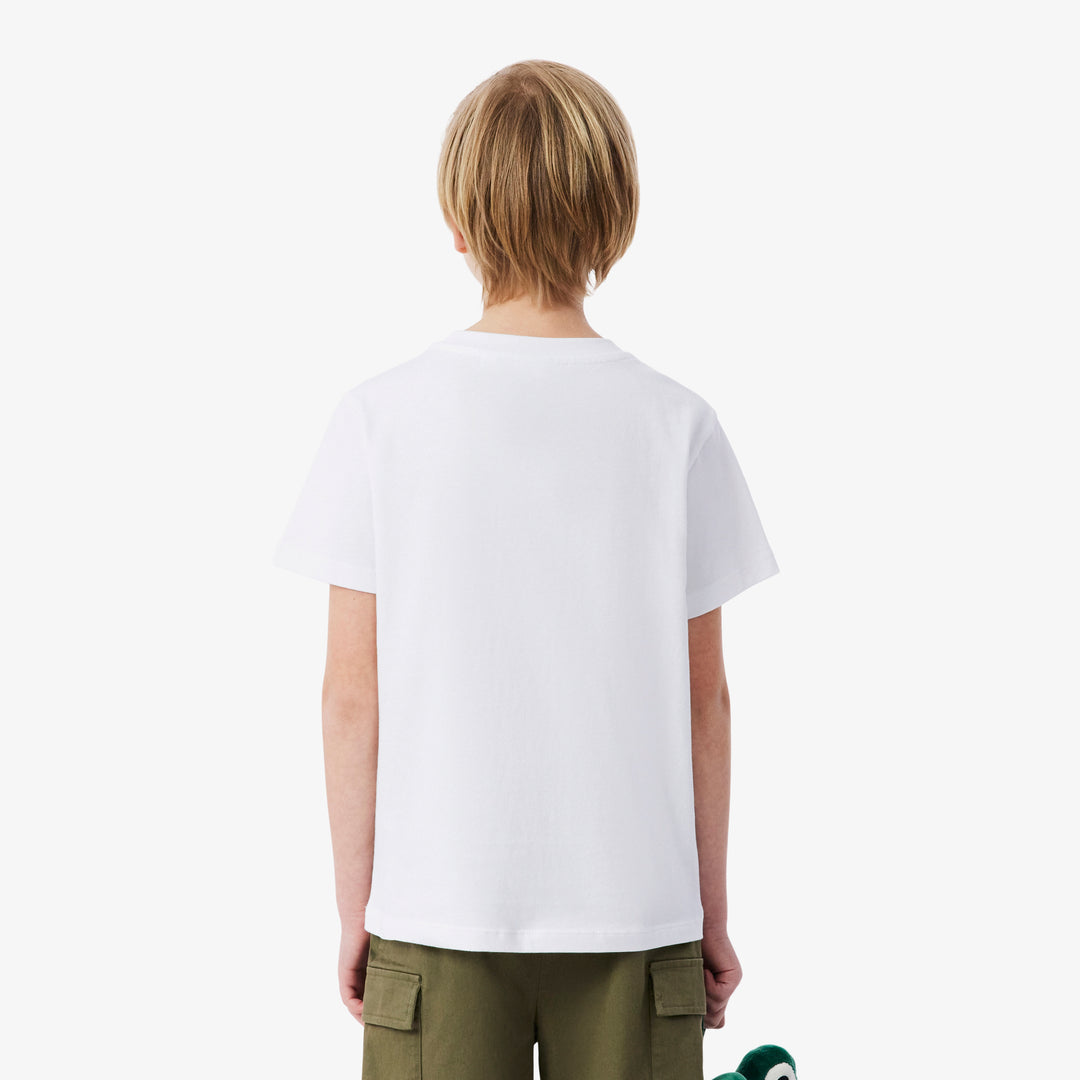 Crocodile Print Cotton T-shirt - TJ7369