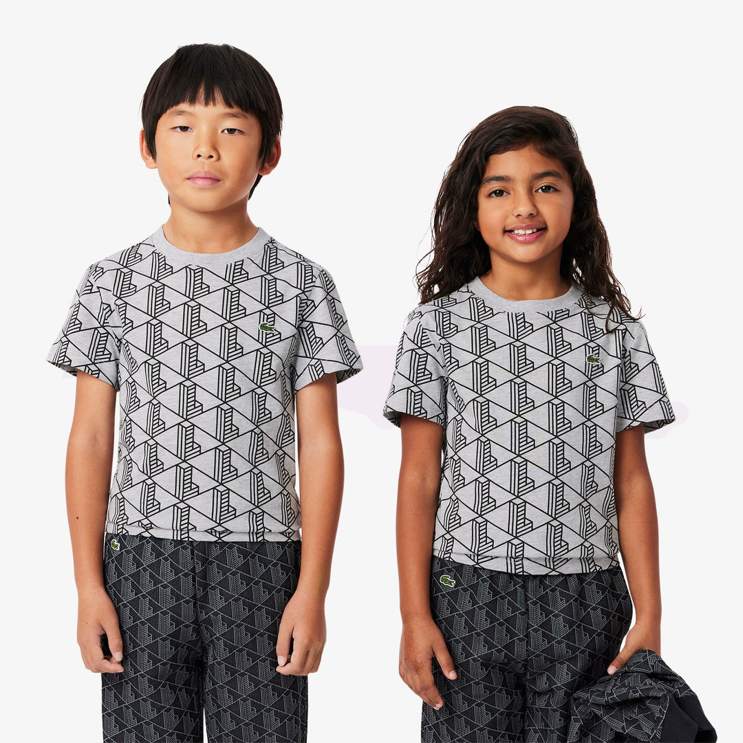 Monogram Print Cotton T-shirt - TJ8411