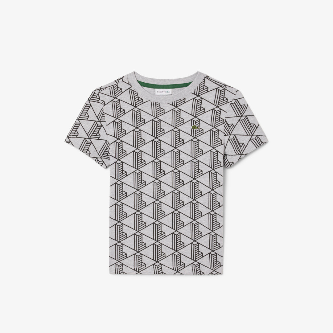 Monogram Print Cotton T-shirt - TJ8411