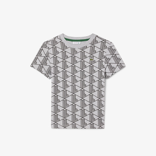 Monogram Print Cotton T-shirt - TJ8411