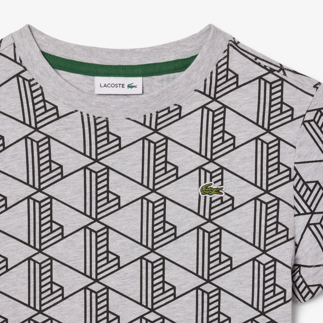 Monogram Print Cotton T-shirt - TJ8411