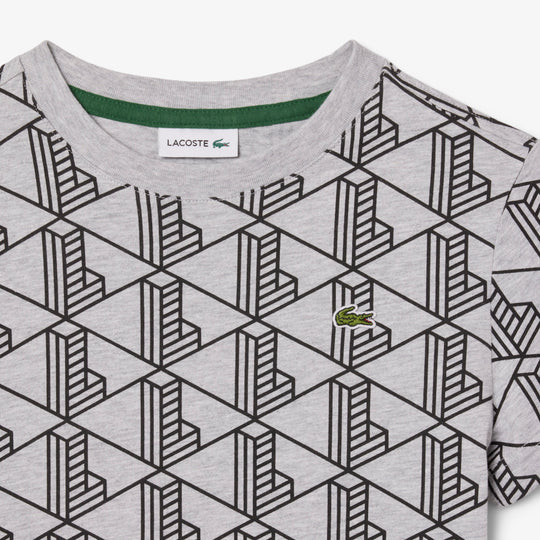 Monogram Print Cotton T-shirt - TJ8411