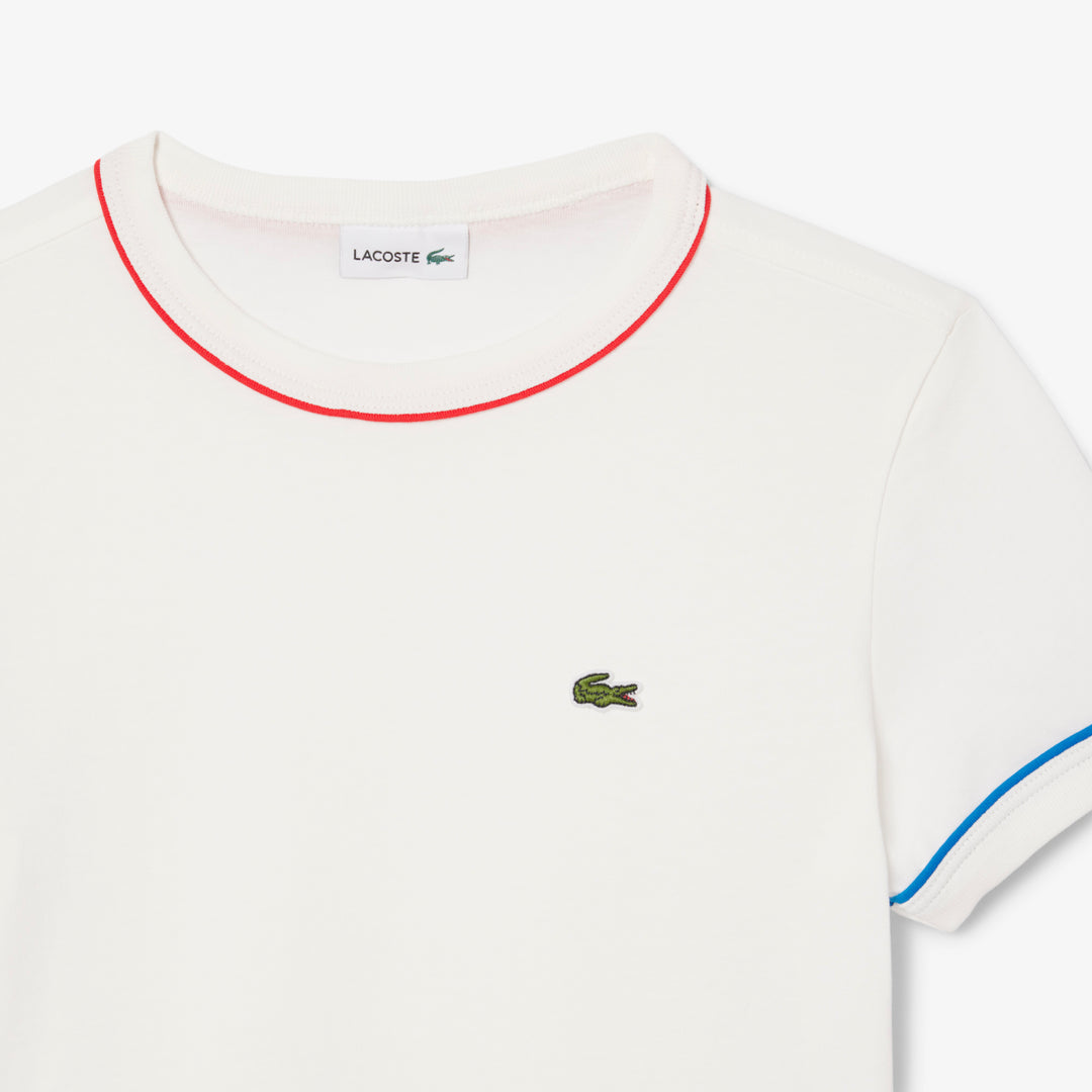 Contrast Trim Cotton T-shirt - TJ8431
