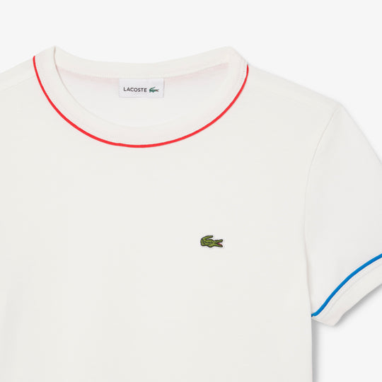 Contrast Trim Cotton T-shirt - TJ8431