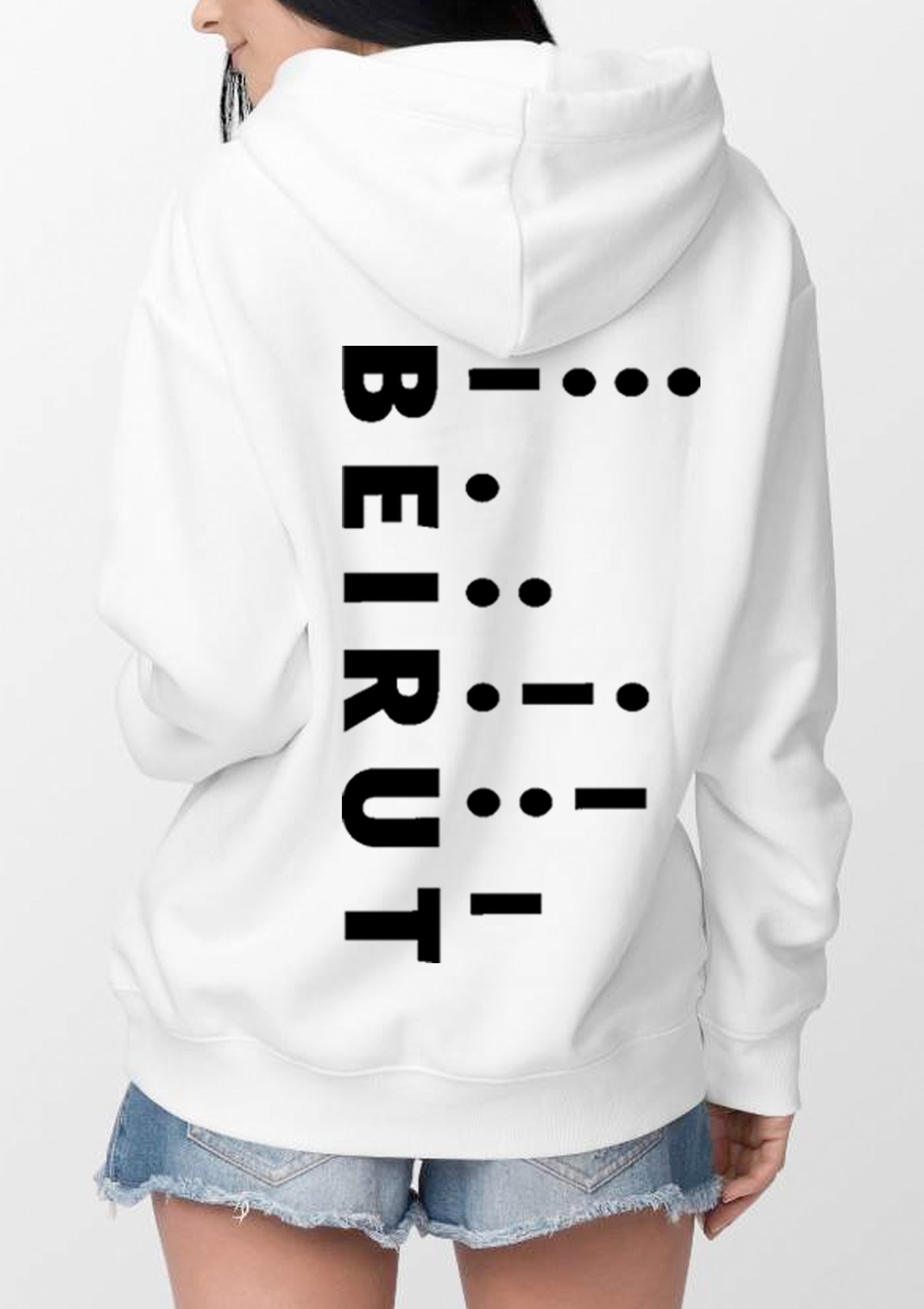 Shop The Latest Collection Of Bei-Root T White Hoodie In Lebanon