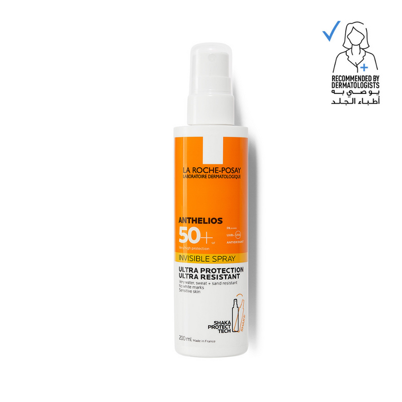 La Roche-Posay Anthelios Invisible Sunscreen Body Spray SPF50 + 200ml - MYHOLDAL LEBANON