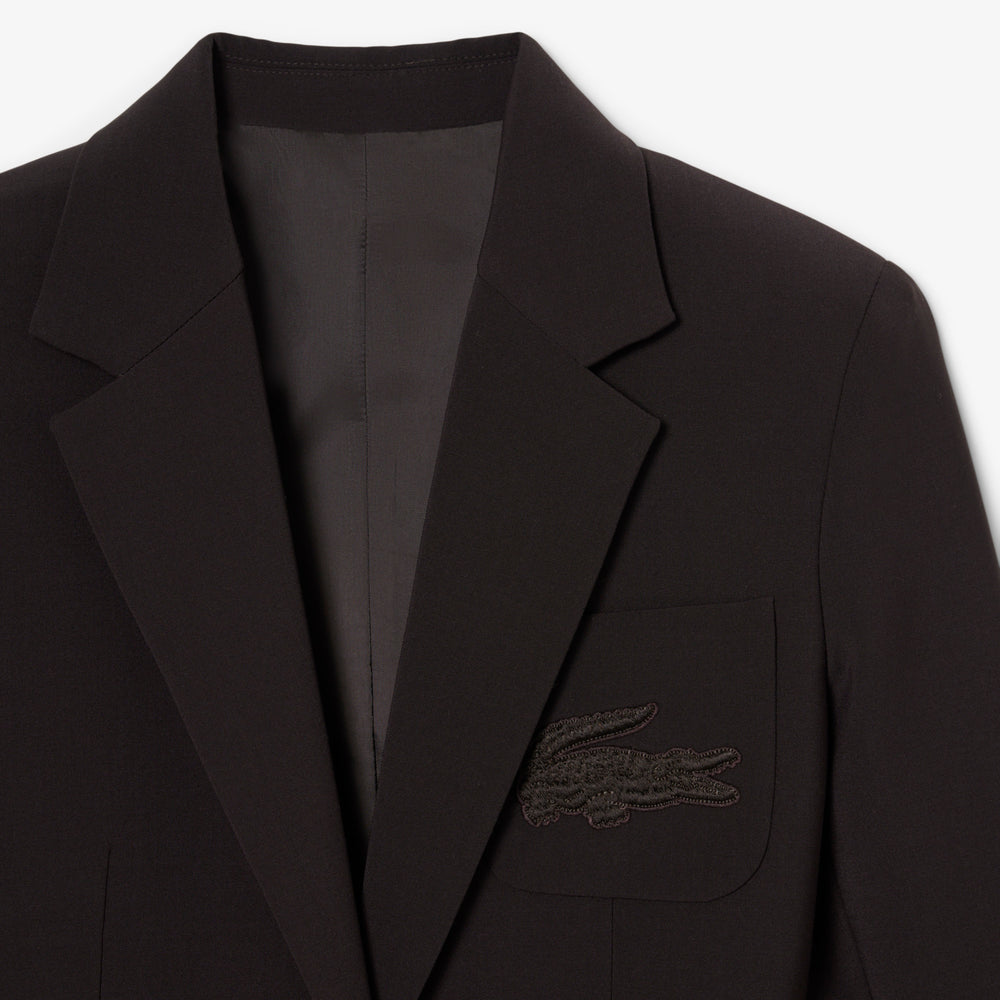 Embroidered Logo Slim Fit Wool Blazer - VF4244
