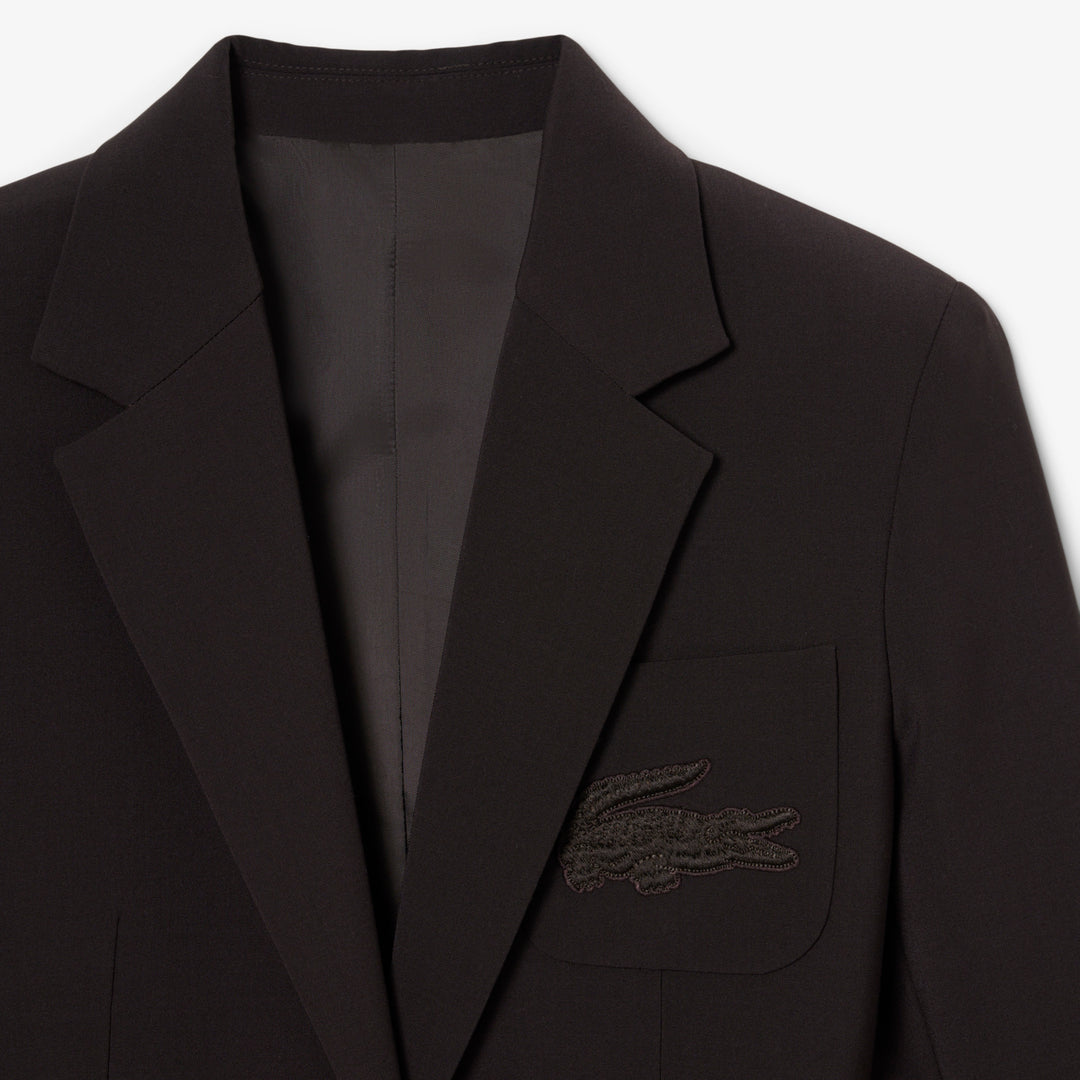 Embroidered Logo Slim Fit Wool Blazer - VF4244