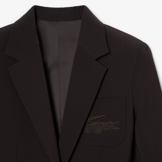 Embroidered Logo Slim Fit Wool Blazer - VF4244