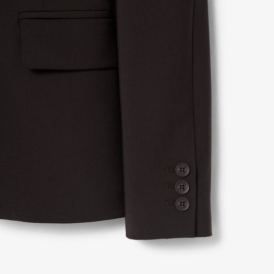 Embroidered Logo Slim Fit Wool Blazer - VF4244