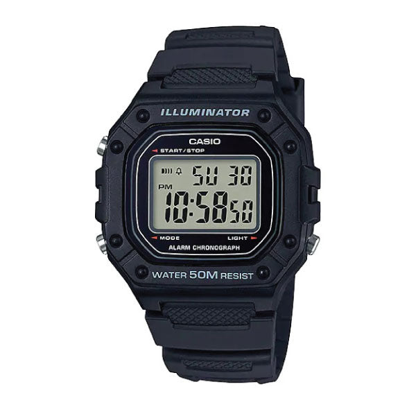 CASIO DIGITAL UNISEX WATCH W-218H-1AVDF