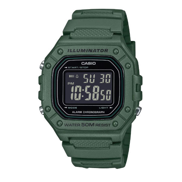 CASIO MEN 3H WATCH W-218H-3BVDF
