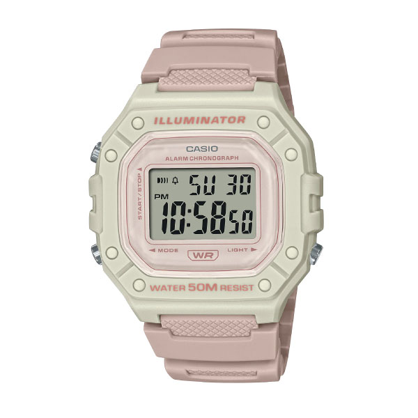 CASIO DIGITAL WOMEN WATCH W-218HC-4A2VDF