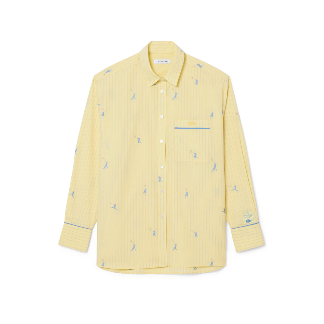 Oversized Shirt with Jacquard Motifs - CF0586