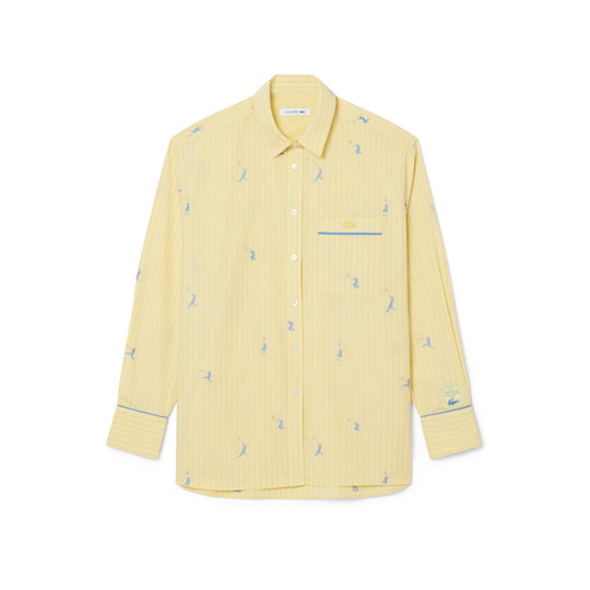 Oversized Shirt with Jacquard Motifs - CF0586