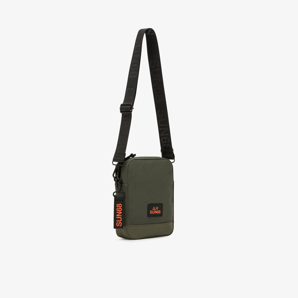 Dark military green nylon Everyday crossbody bag