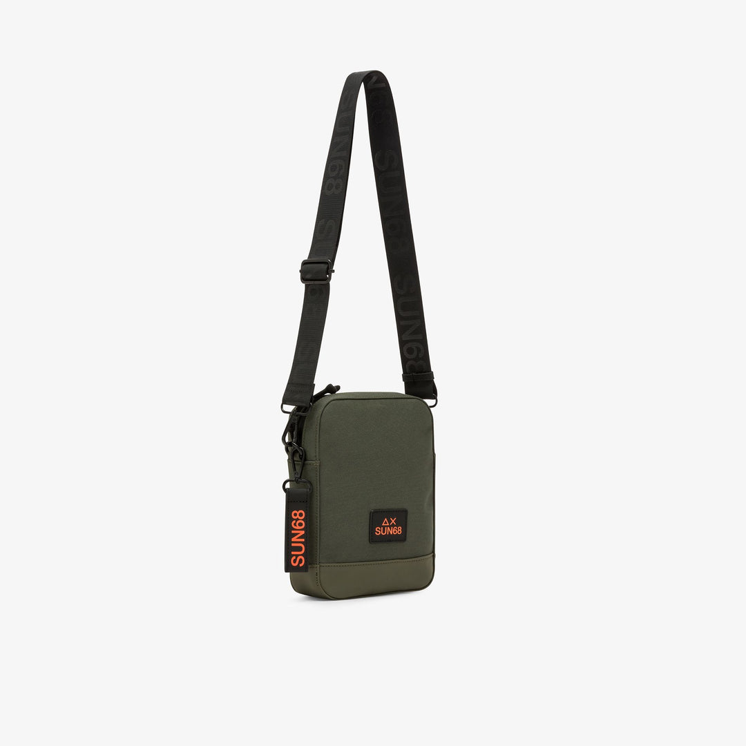 Dark military green nylon Everyday crossbody bag