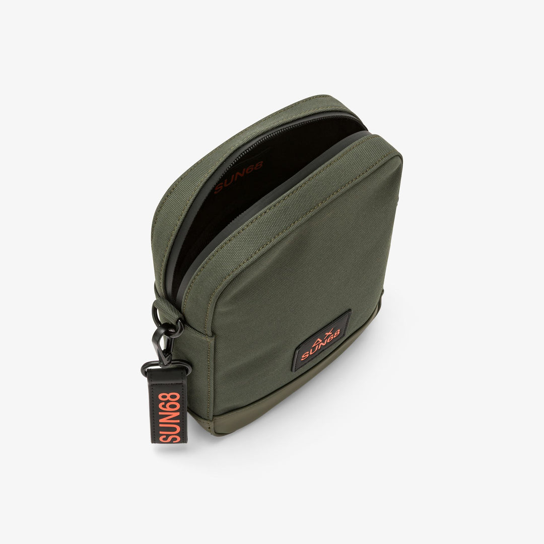 Dark military green nylon Everyday crossbody bag