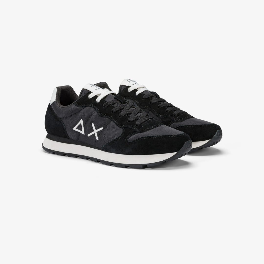SUN68 TOM SOLID BLACK SNEAKERS FOR MEN - MYHOLDAL LEBANON