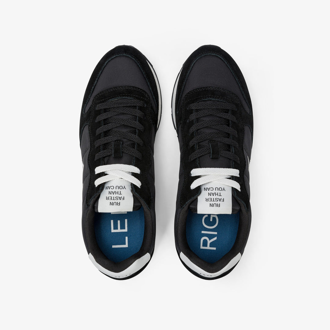 SUN68 TOM SOLID BLACK SNEAKERS FOR MEN - MYHOLDAL LEBANON