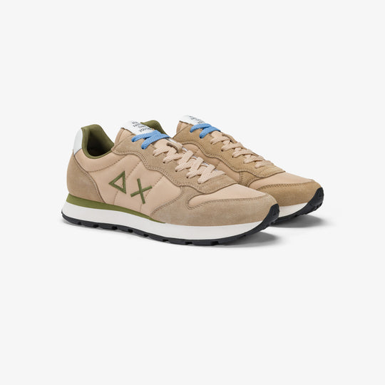 SUN68 TOM SOLID BEIGE SNEAKERS FOR MEN