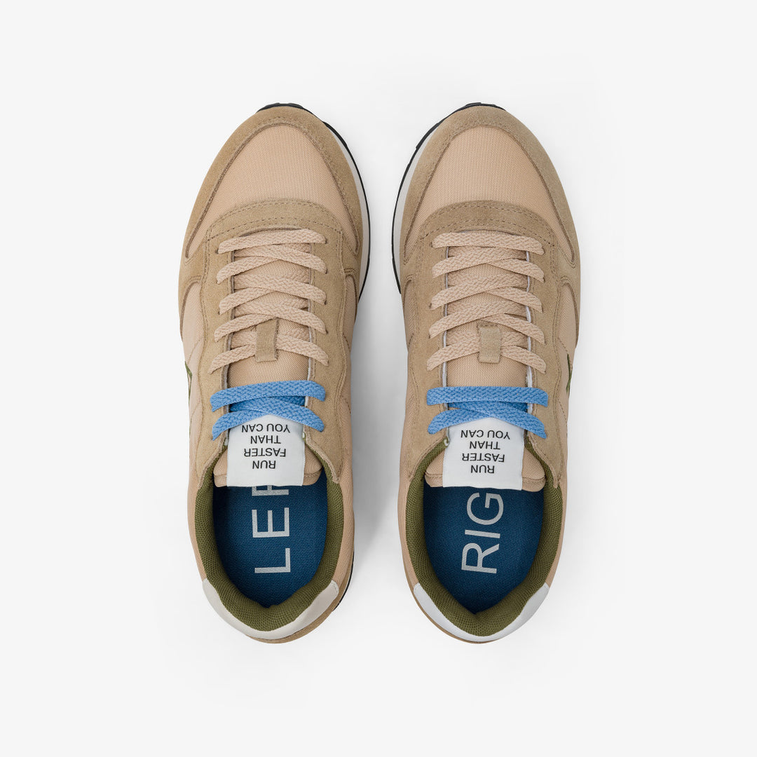 SUN68 TOM SOLID BEIGE SNEAKERS FOR MEN