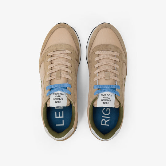 SUN68 TOM SOLID BEIGE SNEAKERS FOR MEN