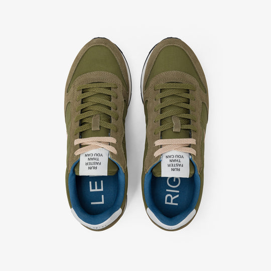 SUN68 TOM SOLID MILITARY SNEAKERS FOR MEN