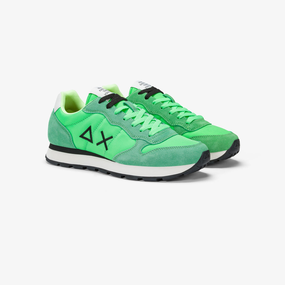 SUN68 TOM SOLID GREEN FLUO SNEAKERS FOR MEN