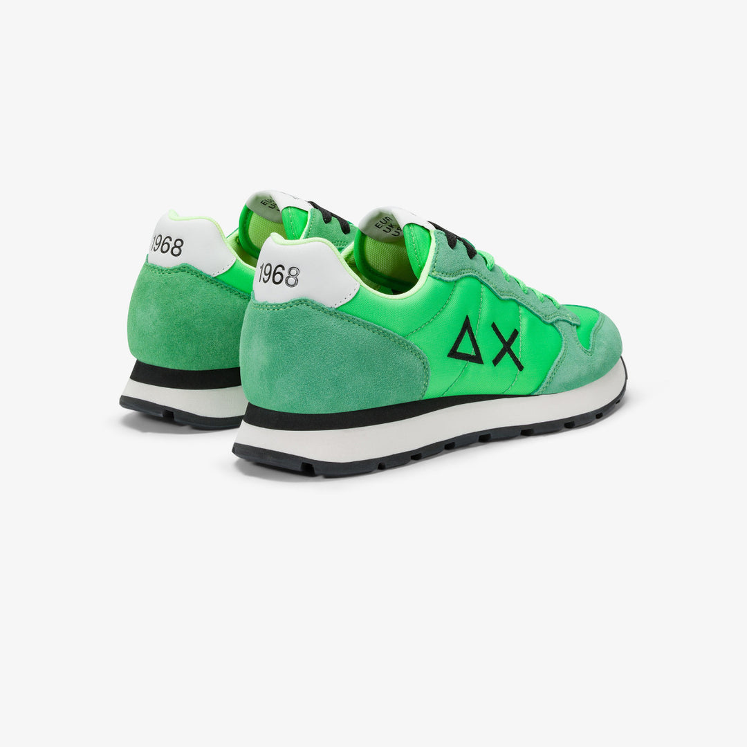 SUN68 TOM SOLID GREEN FLUO SNEAKERS FOR MEN