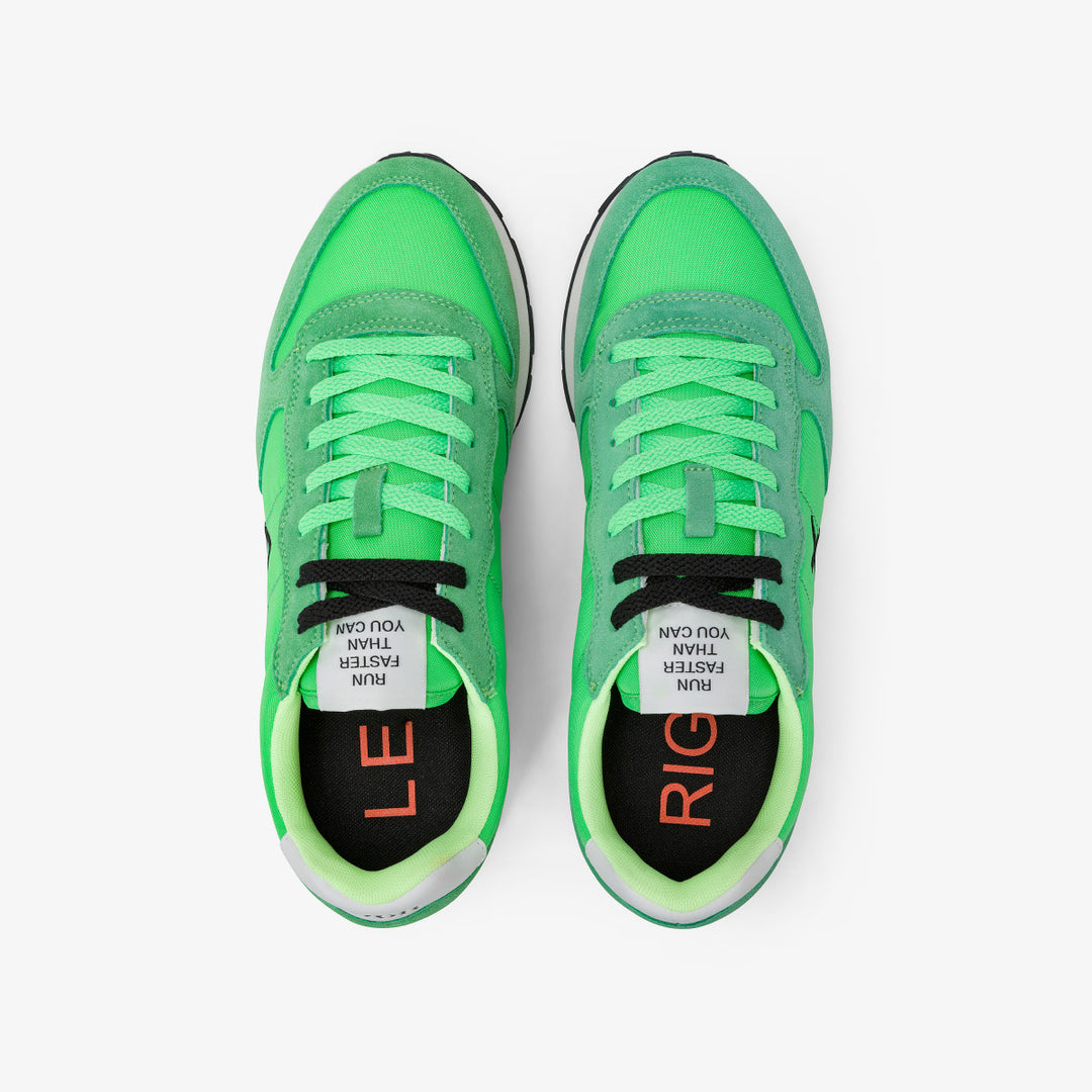 SUN68 TOM SOLID GREEN FLUO SNEAKERS FOR MEN