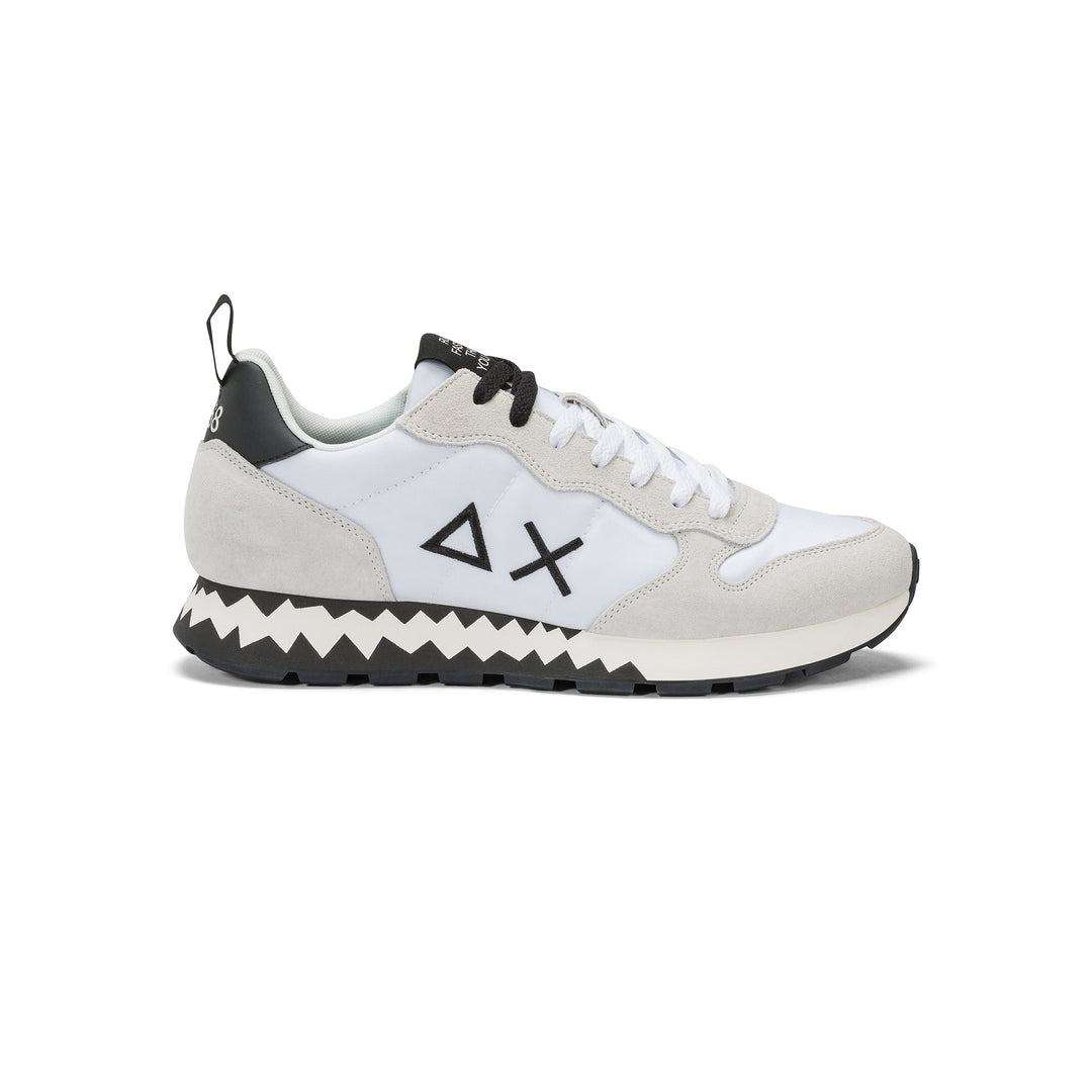 SUN68 TOM SNAKE WHITE SNEAKERS FOR MEN