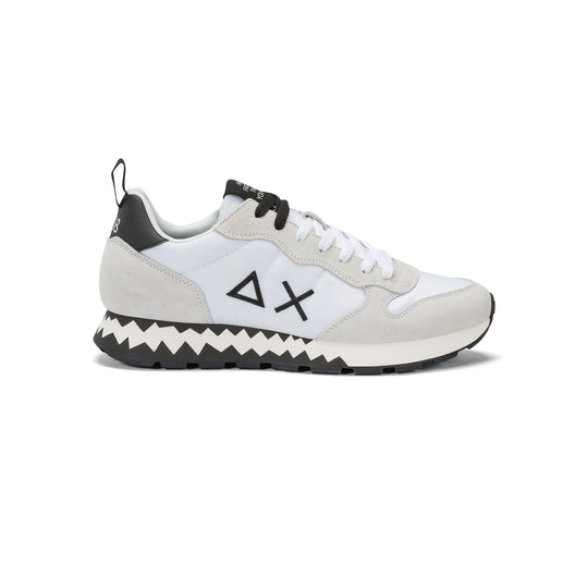 SUN68 TOM SNAKE WHITE SNEAKERS FOR MEN