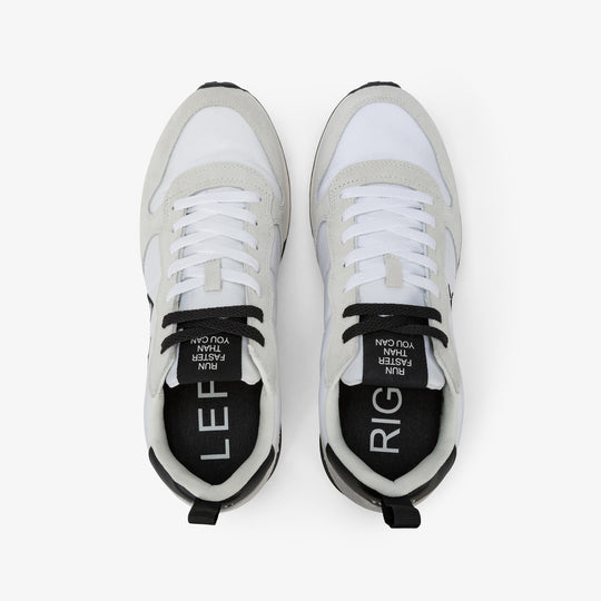SUN68 TOM SNAKE WHITE SNEAKERS FOR MEN