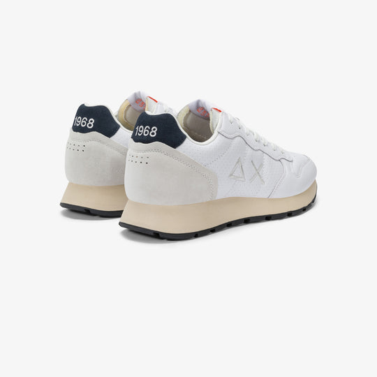 SUN68 TOM CLASSIC WHITE SNEAKERS FOR MEN