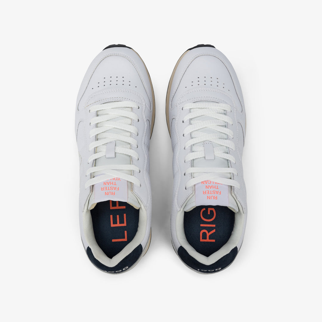 SUN68 TOM CLASSIC WHITE SNEAKERS FOR MEN