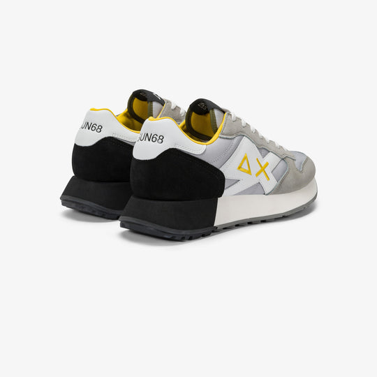 SUN68 JAKI 2.0 SOLID LIGHT GREY SNEAKERS FOR MEN
