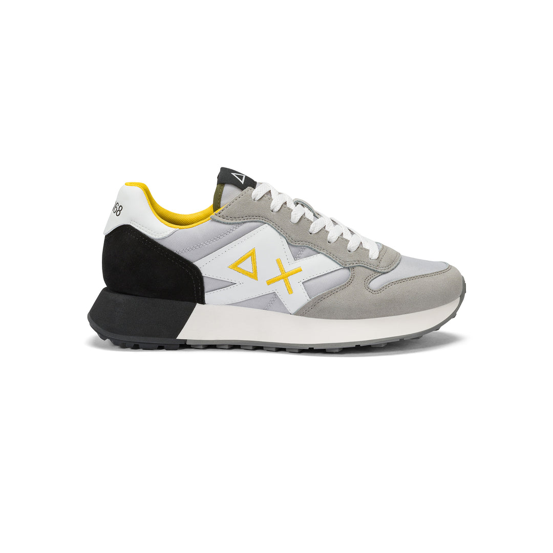 SUN68 JAKI 2.0 SOLID LIGHT GREY SNEAKERS FOR MEN
