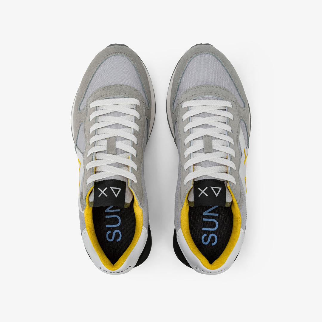 SUN68 JAKI 2.0 SOLID LIGHT GREY SNEAKERS FOR MEN