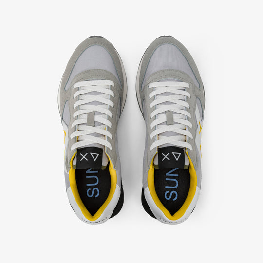SUN68 JAKI 2.0 SOLID LIGHT GREY SNEAKERS FOR MEN