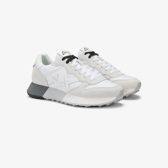 SUN68 JAKI 2.0 BICOLOR WHITE/WHITE SNEAKERS FOR MEN