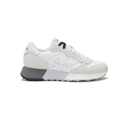 SUN68 JAKI 2.0 BICOLOR WHITE/WHITE SNEAKERS FOR MEN