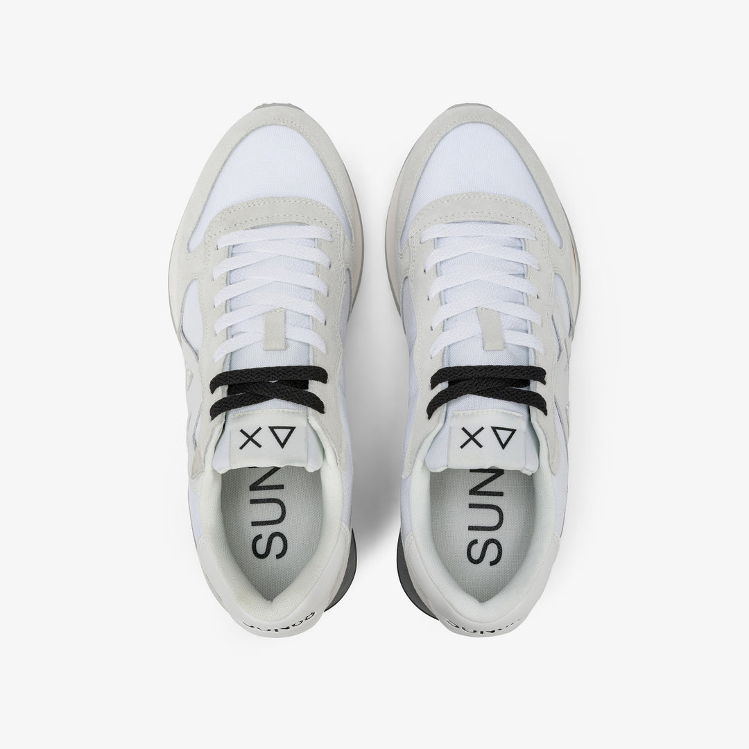 SUN68 JAKI 2.0 BICOLOR WHITE/WHITE SNEAKERS FOR MEN