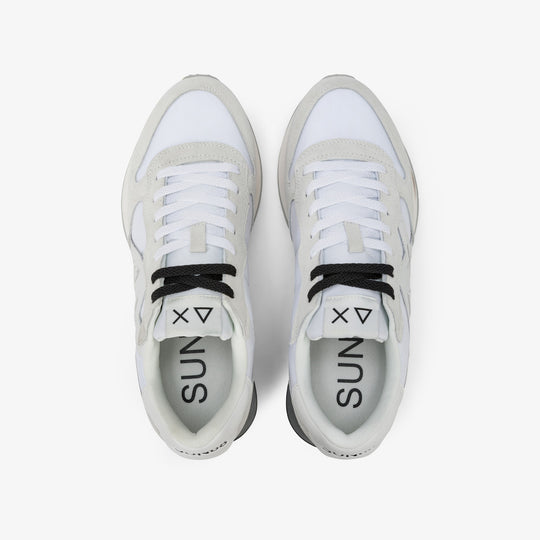 SUN68 JAKI 2.0 BICOLOR WHITE/WHITE SNEAKERS FOR MEN