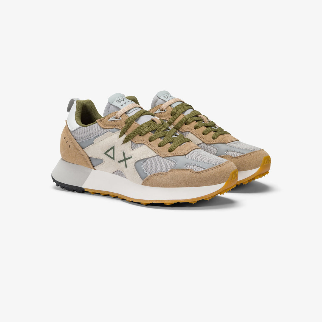 SUN68 JAKI OUTDOOR BEIGE SNEAKERS FOR MEN