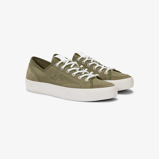 SUN68 STREET CANVAS MILITARY SNEAKERS FOR MEN