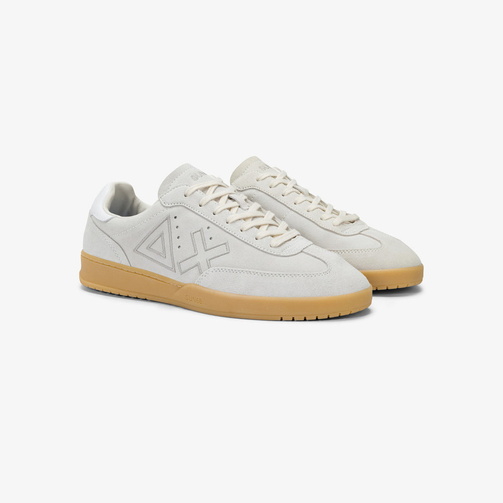 SUN68 CALIFORNIA SUN WHITE SNEAKERS FOR MEN