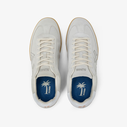 SUN68 CALIFORNIA SUN WHITE SNEAKERS FOR MEN