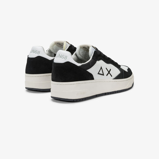 SUN68 BIG BASKET BLACK SNEAKERS FOR MEN
